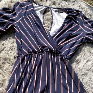 Striped mini dress